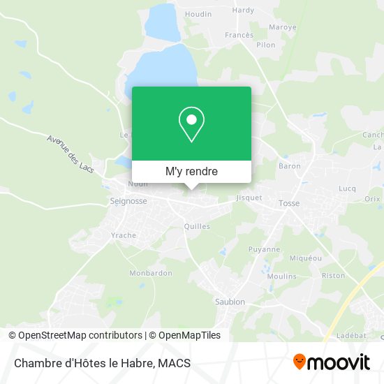 Chambre d'Hôtes le Habre plan