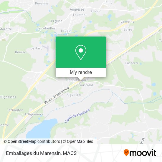 Emballages du Marensin plan
