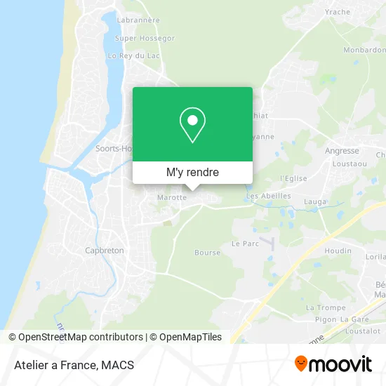 Atelier a France plan