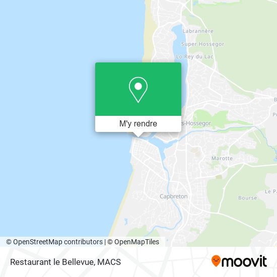 Restaurant le Bellevue plan