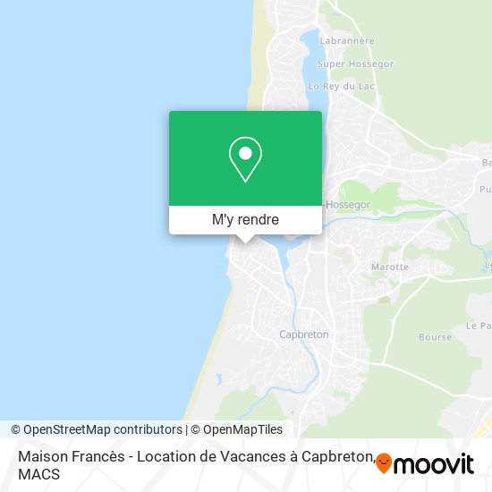 Maison Francès - Location de Vacances à Capbreton plan