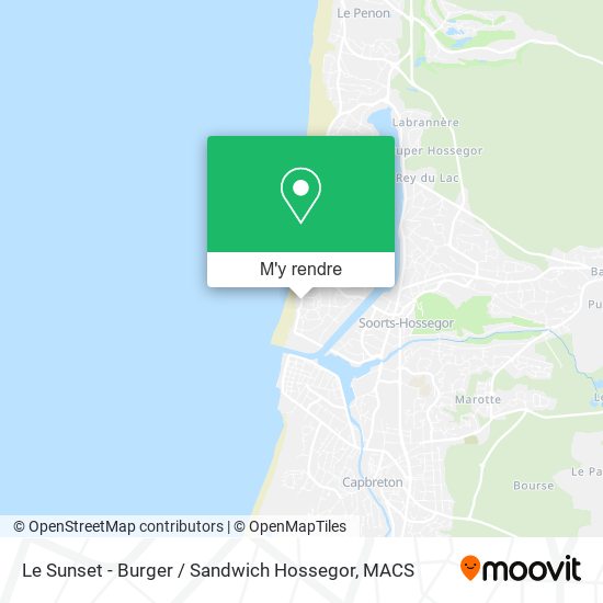 Le Sunset - Burger / Sandwich Hossegor plan