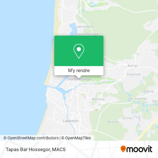 Tapas Bar Hossegor plan