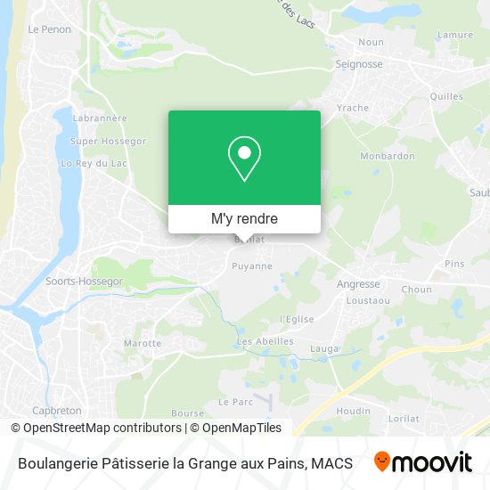 Boulangerie Pâtisserie la Grange aux Pains plan