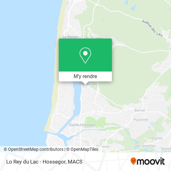 Lo Rey du Lac - Hossegor plan