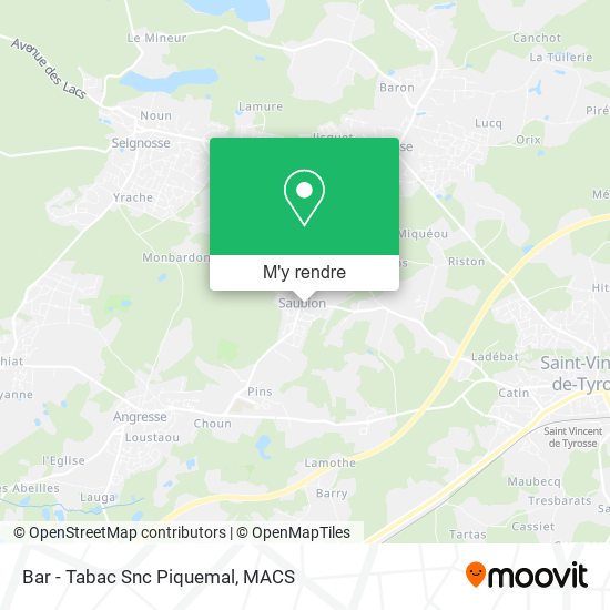 Bar - Tabac Snc Piquemal plan