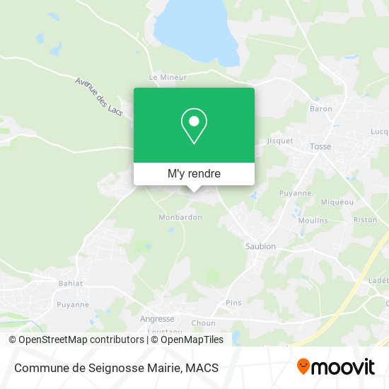 Commune de Seignosse Mairie plan