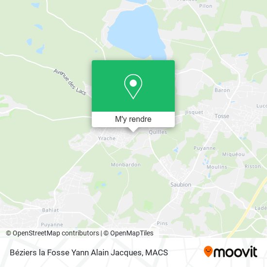 Béziers la Fosse Yann Alain Jacques plan