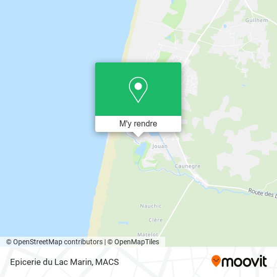 Epicerie du Lac Marin plan