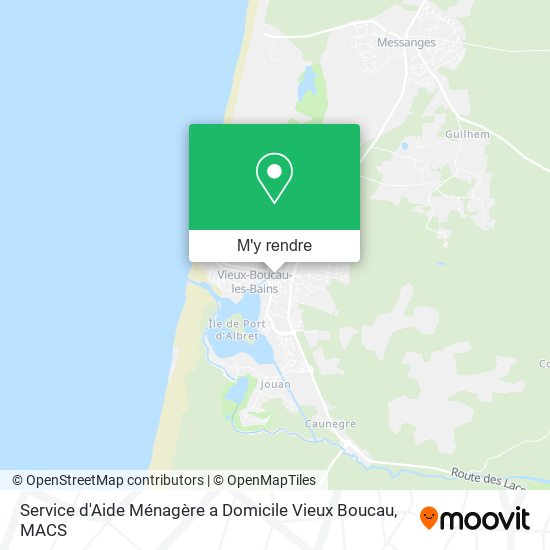 Service d'Aide Ménagère a Domicile Vieux Boucau plan