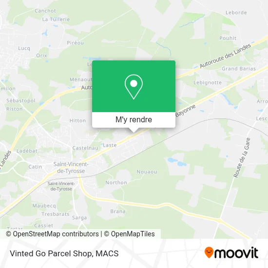 Vinted Go Parcel Shop plan