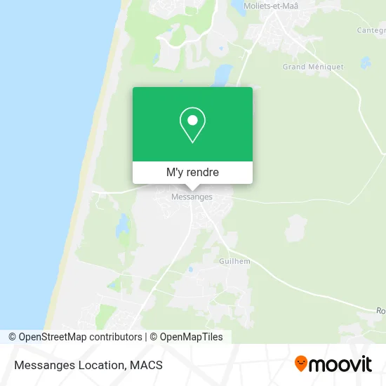 Messanges Location plan