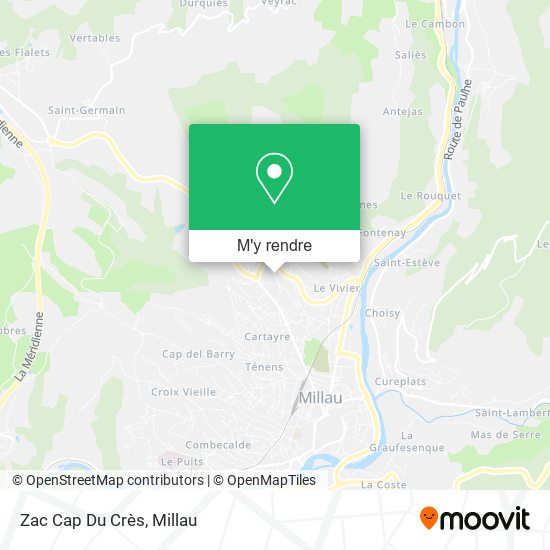 Zac Cap Du Crès plan