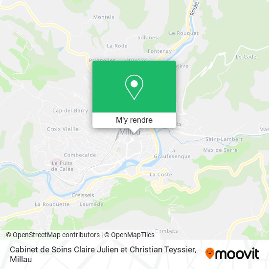 Cabinet de Soins Claire Julien et Christian Teyssier plan