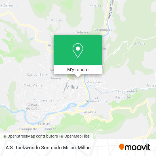 A.S. Taekwondo Sonmudo Millau plan