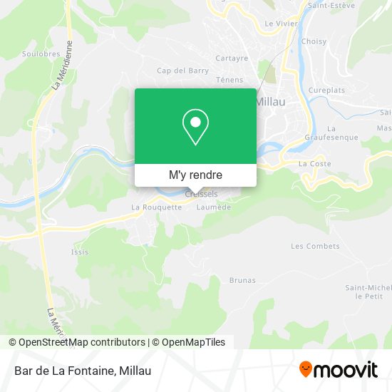Bar de La Fontaine plan
