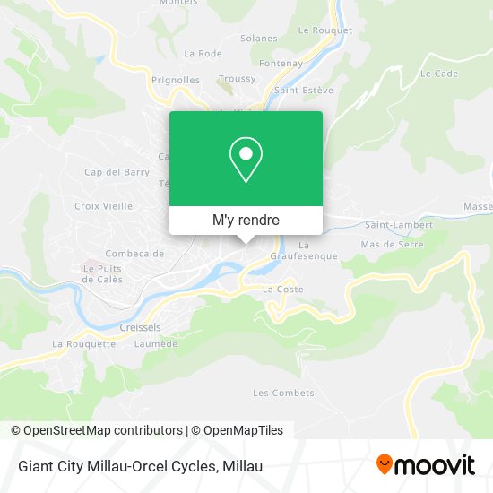 Giant City Millau-Orcel Cycles plan