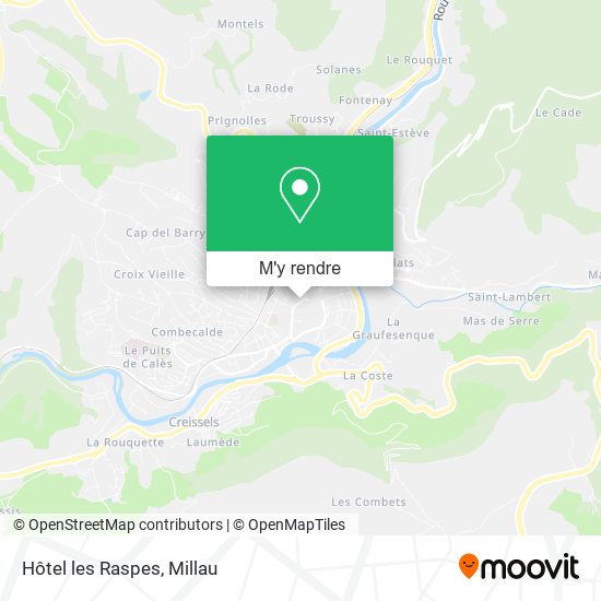 Hôtel les Raspes plan