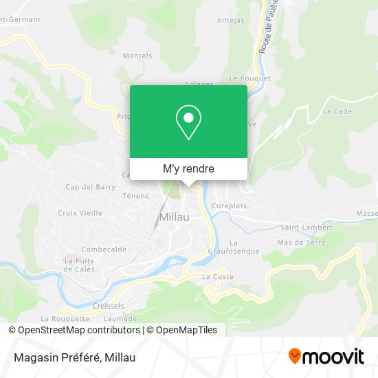 Magasin Préféré plan