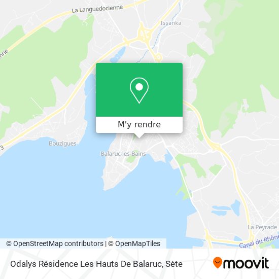 Odalys Résidence Les Hauts De Balaruc plan