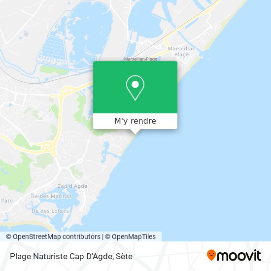 Plage Naturiste Cap D'Agde plan