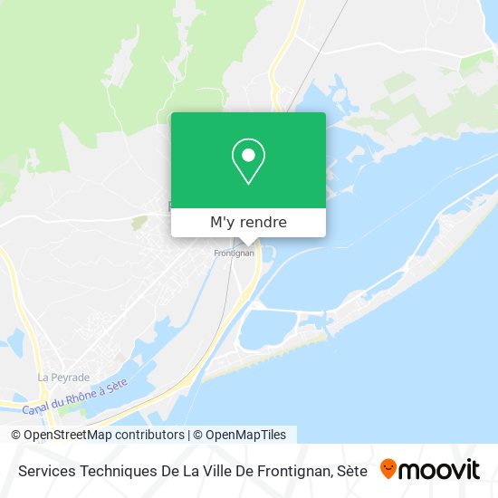 Services Techniques De La Ville De Frontignan plan