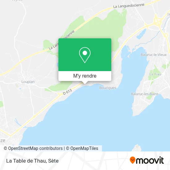 La Table de Thau plan