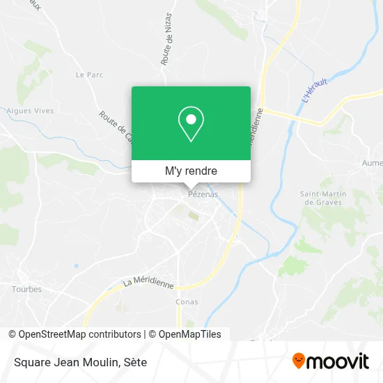 Square Jean Moulin plan