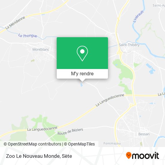 Zoo Le Nouveau Monde plan