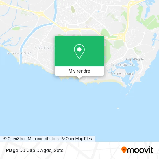 Plage Du Cap D'Agde plan