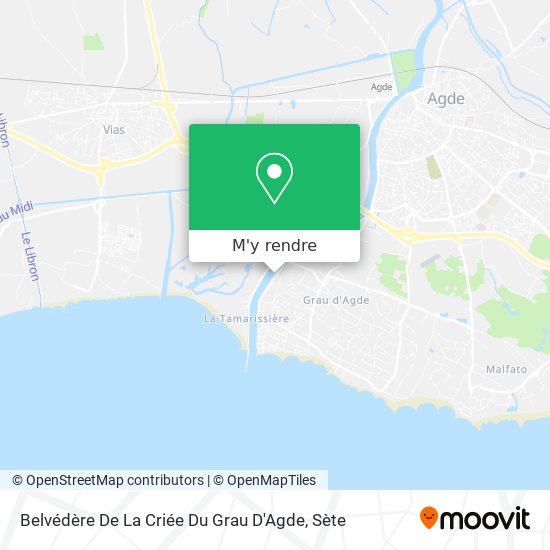 Belvédère De La Criée Du Grau D'Agde plan