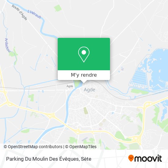 Parking Du Moulin Des Évêques plan