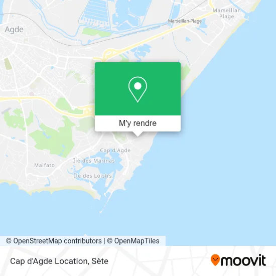 Cap d'Agde Location plan