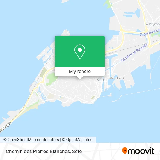 Chemin des Pierres Blanches plan