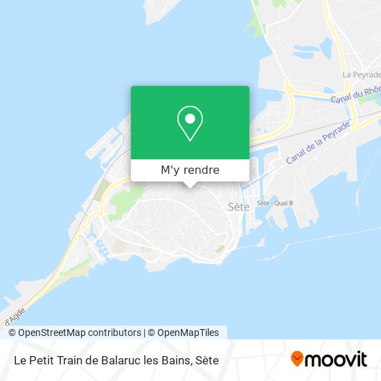 Le Petit Train de Balaruc les Bains plan