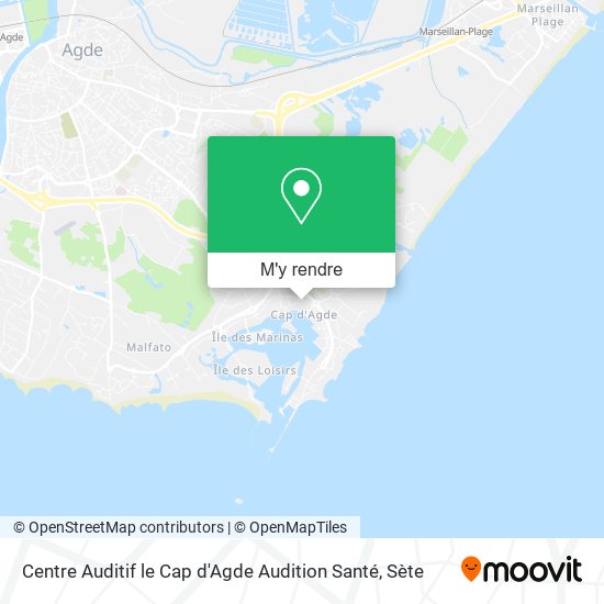Centre Auditif le Cap d'Agde Audition Santé plan