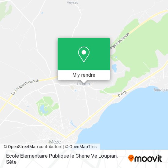 Ecole Elementaire Publique le Chene Ve Loupian plan