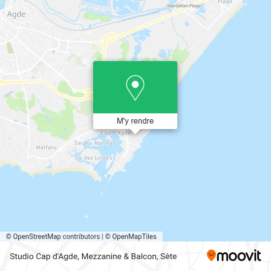 Studio Cap d'Agde, Mezzanine & Balcon plan