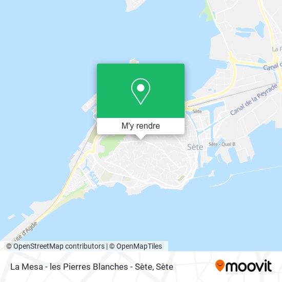 La Mesa - les Pierres Blanches - Sète plan