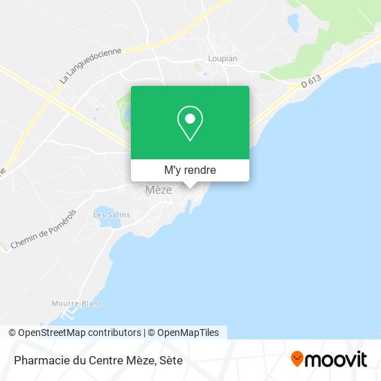 Pharmacie du Centre Mèze plan