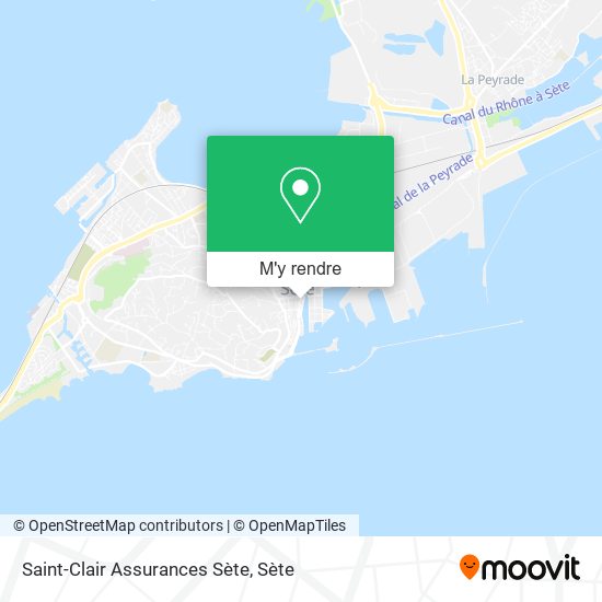 Saint-Clair Assurances Sète plan