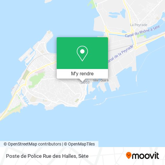 Poste de Police Rue des Halles plan