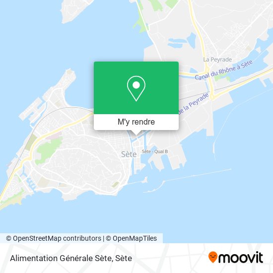 Alimentation Générale Sète plan