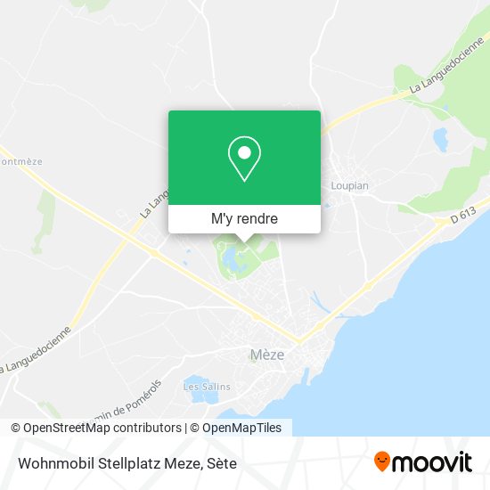Wohnmobil Stellplatz Meze plan
