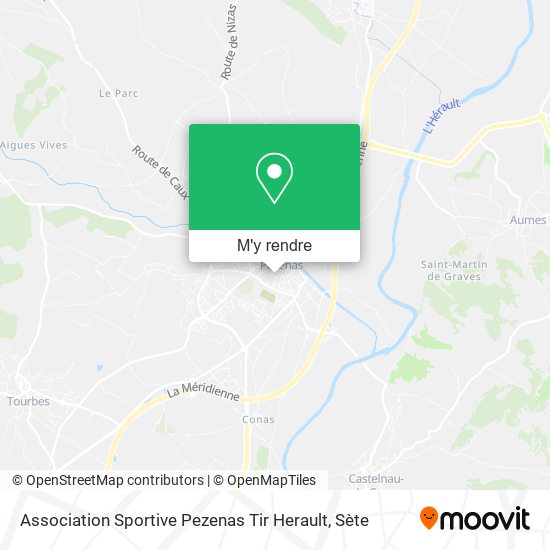 Association Sportive Pezenas Tir Herault plan
