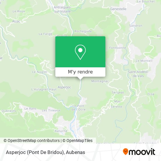 Asperjoc (Pont De Bridou) plan