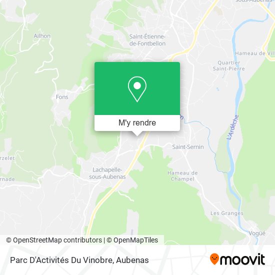 Parc D'Activités Du Vinobre plan
