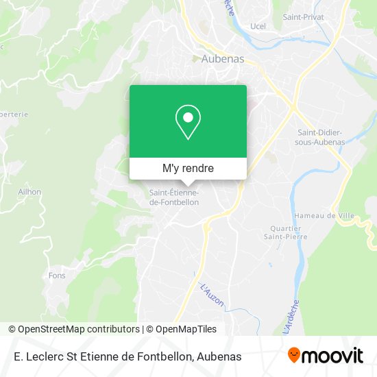 E. Leclerc St Etienne de Fontbellon plan
