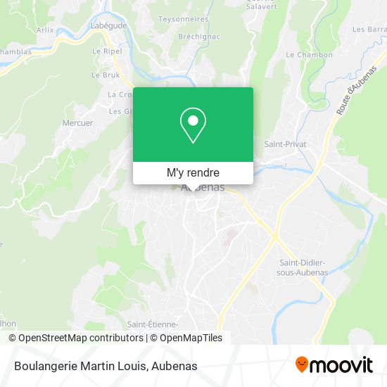 Boulangerie Martin Louis plan