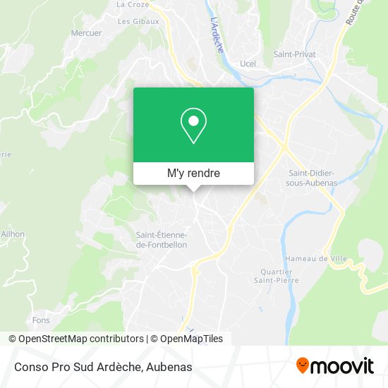 Conso Pro Sud Ardèche plan